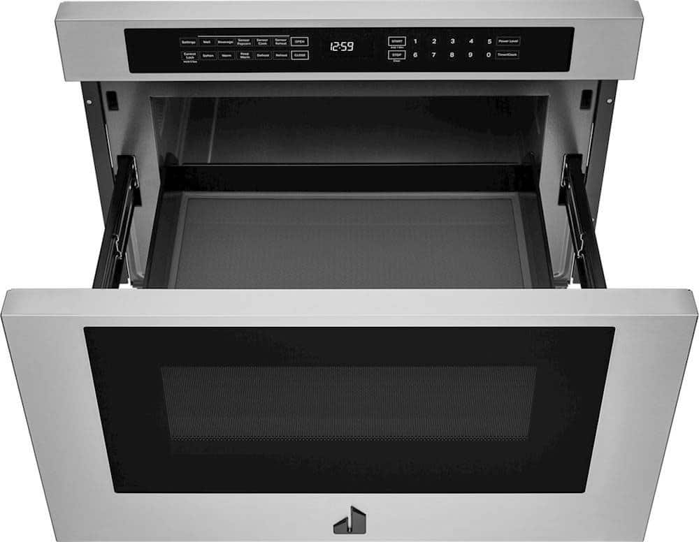 Alt View 12. JennAir - RISE 1.2 Cu. Ft. Drawer Microwave with Sensor Cooking - Stainless Steel.