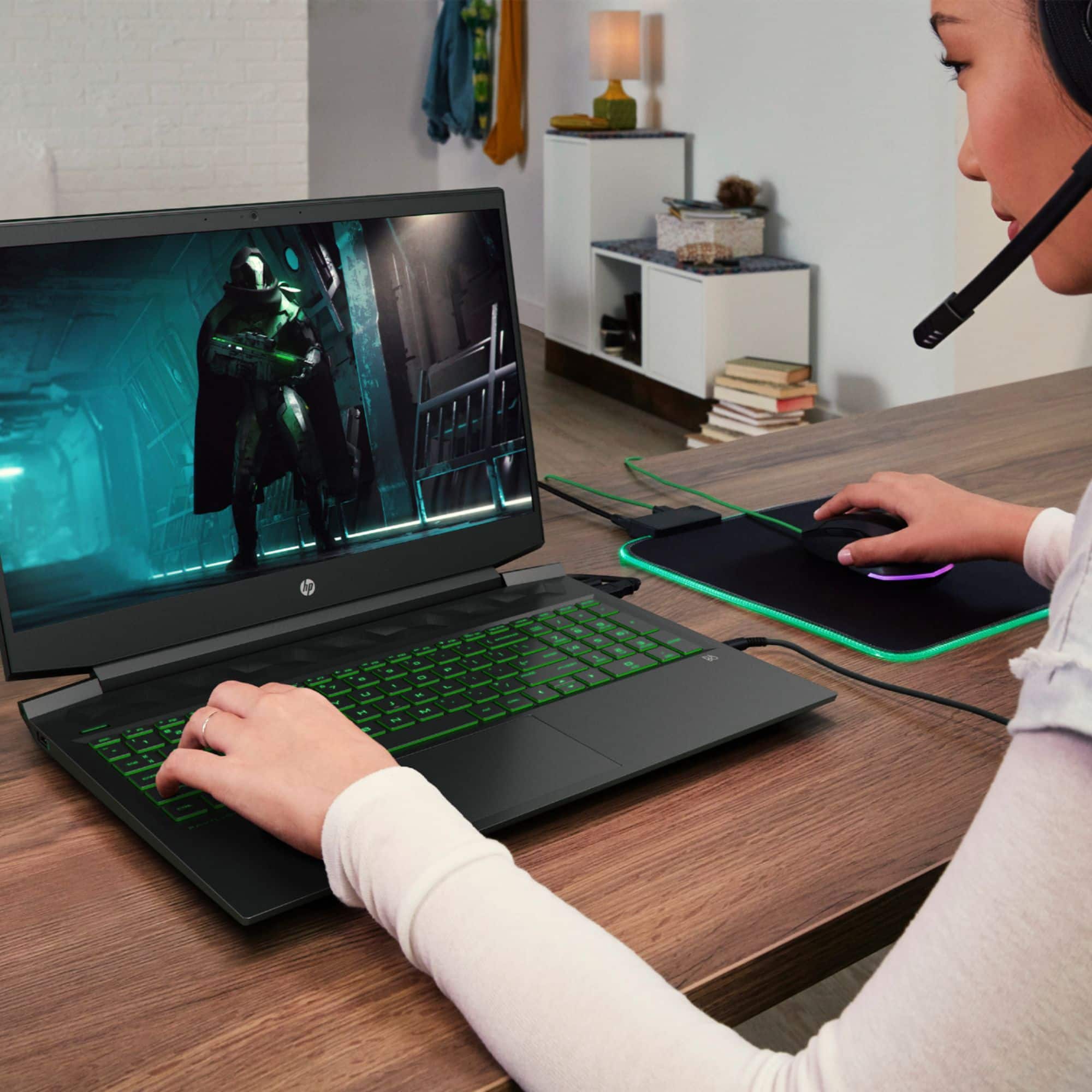 Alt View 17. HP - Pavilion 16.1" Gaming Laptop - Intel Core i5 - 8GB Memory - NVIDIA GeForce GTX 1660 Ti - 512GB SSD + 32GB Optane.