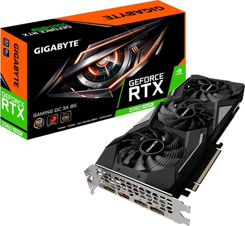 Rent to own GIGABYTE - GAMING OC 3X 8G (rev. 2.0) NVIDIA GeForce RTX 2060 SUPER Overclocked Edition 8GB GDDR6 PCI Express 3.0 Graphics Card - Black/Gray