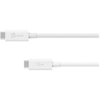 j5create - 3' USB Type C-to-USB Type C Cable - White - Angle_Zoom