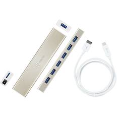 Front. j5create - USB-C 7- Port HUB - Silver.