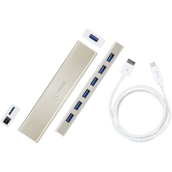 J5create Usb C 7 Port Hub Silver Jch377 Best Buy