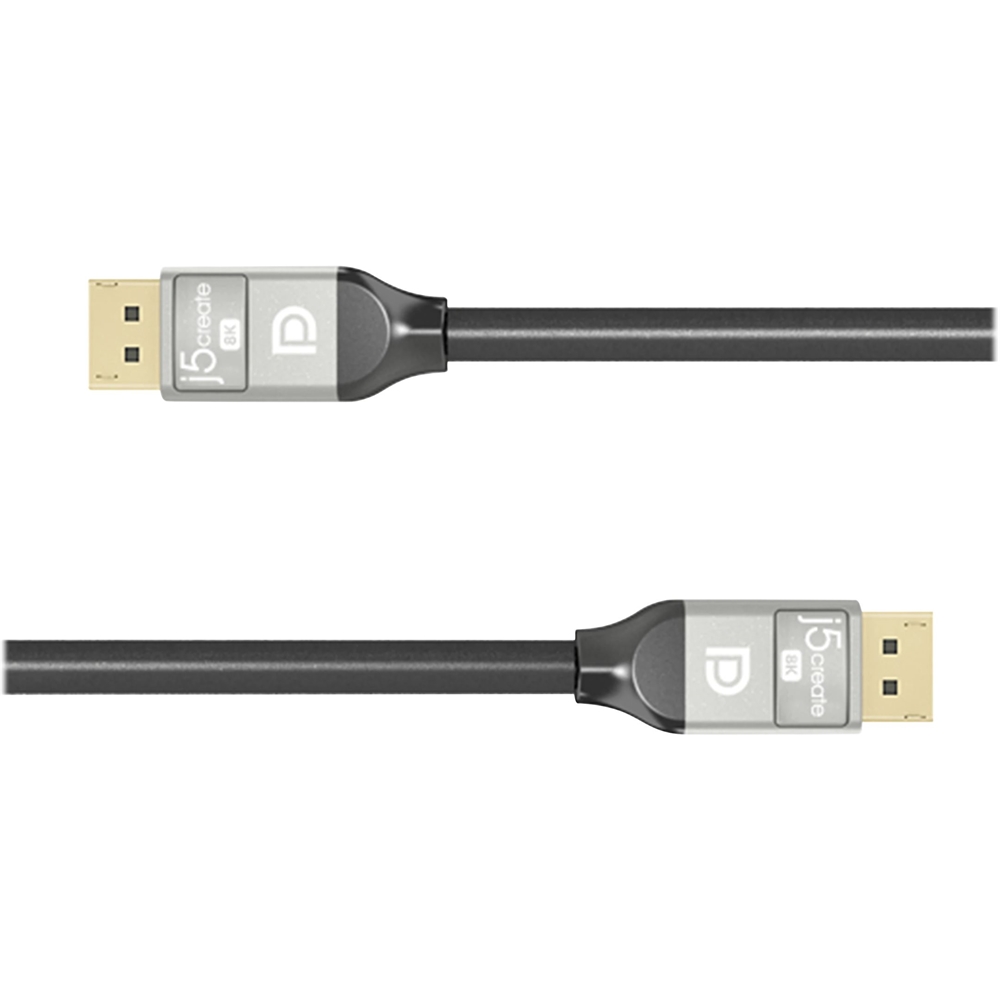 Angle View: j5create - 8K DisplayPort Cable - Black