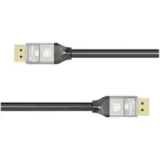 Angle. j5create - 8K DisplayPort Cable - Black.