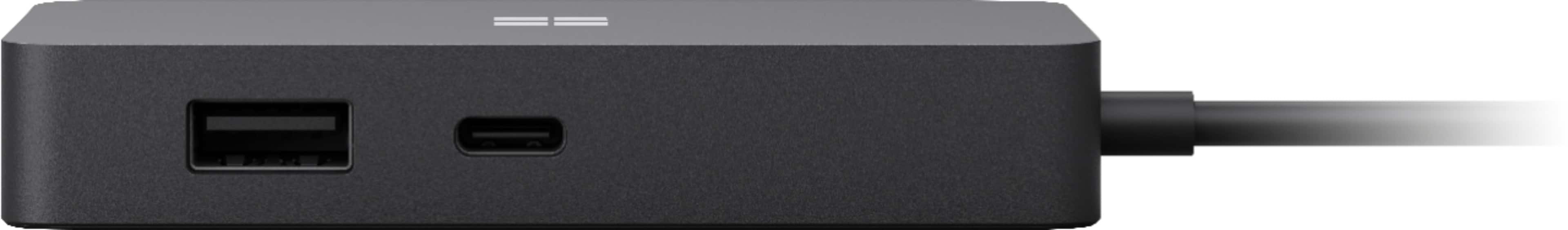 Front. Microsoft - USB-C Travel Hub - Black.