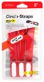 Alt View 11. Wrap-It Storage - Cinch-Straps, 5" 10-Pack Write on Label for Cord Identification and Cable Management, Reusable Multi-Purpose Straps - Red.