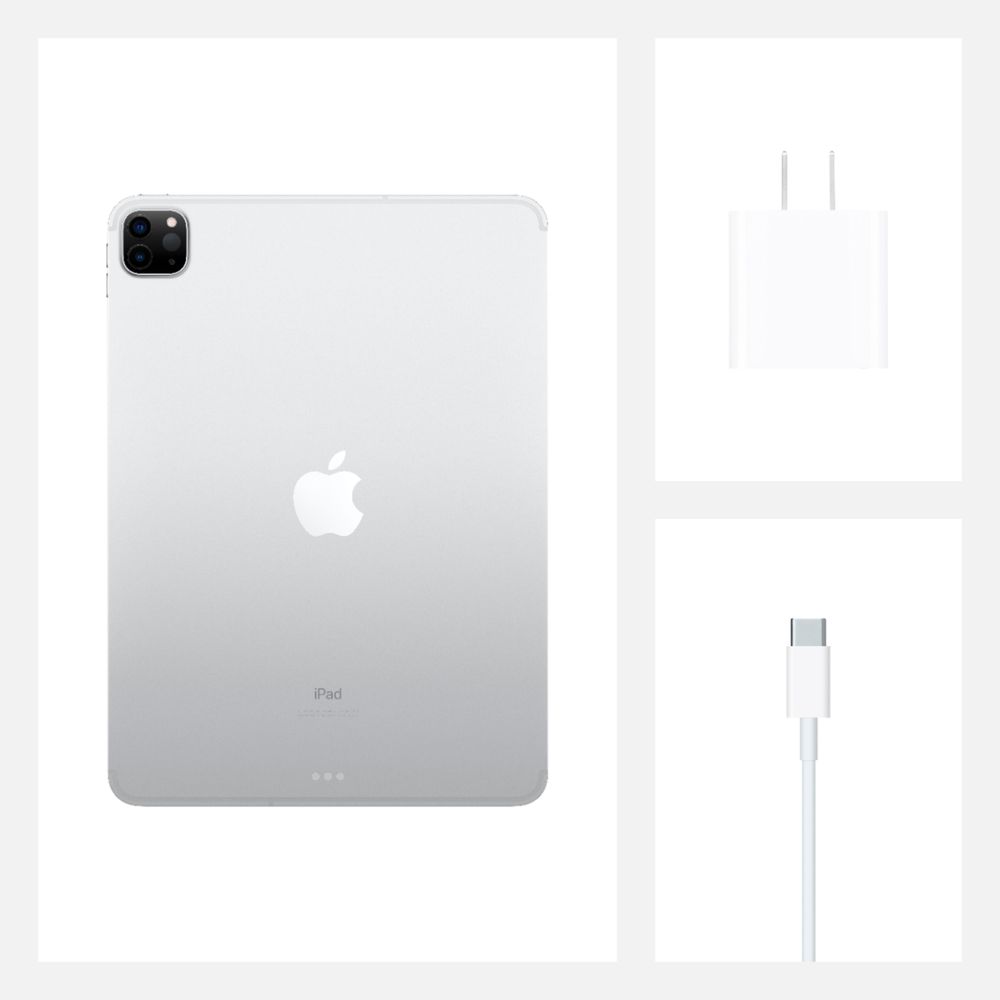 Alt View 18. Apple - Geek Squad Certified Refurbished 11-Inch iPad Pro with Wi-Fi - 256GB - Silver.