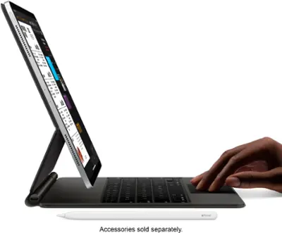 Apple - Geek Squad Certified Refurbished 12.9-Inch iPad Pro with Wi-Fi - 128GB - Space Gray