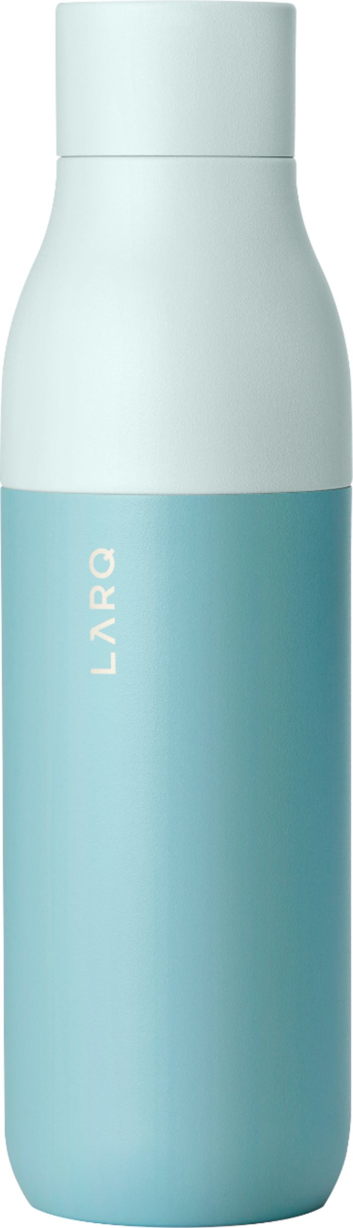 Left View: LARQ - 25 oz. Water Purification Thermal Bottle - Seaside Mint