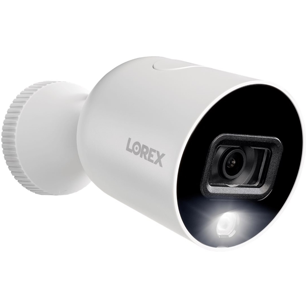 Left View: Lorex - Outdoor 1080p Wi-Fi Network Security Camera - White