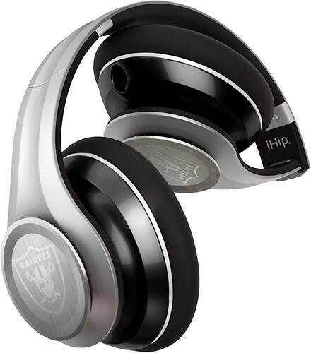 Angle Standard. Zeikos - Elite Oakland Raiders Over-the-Ear Headphones.