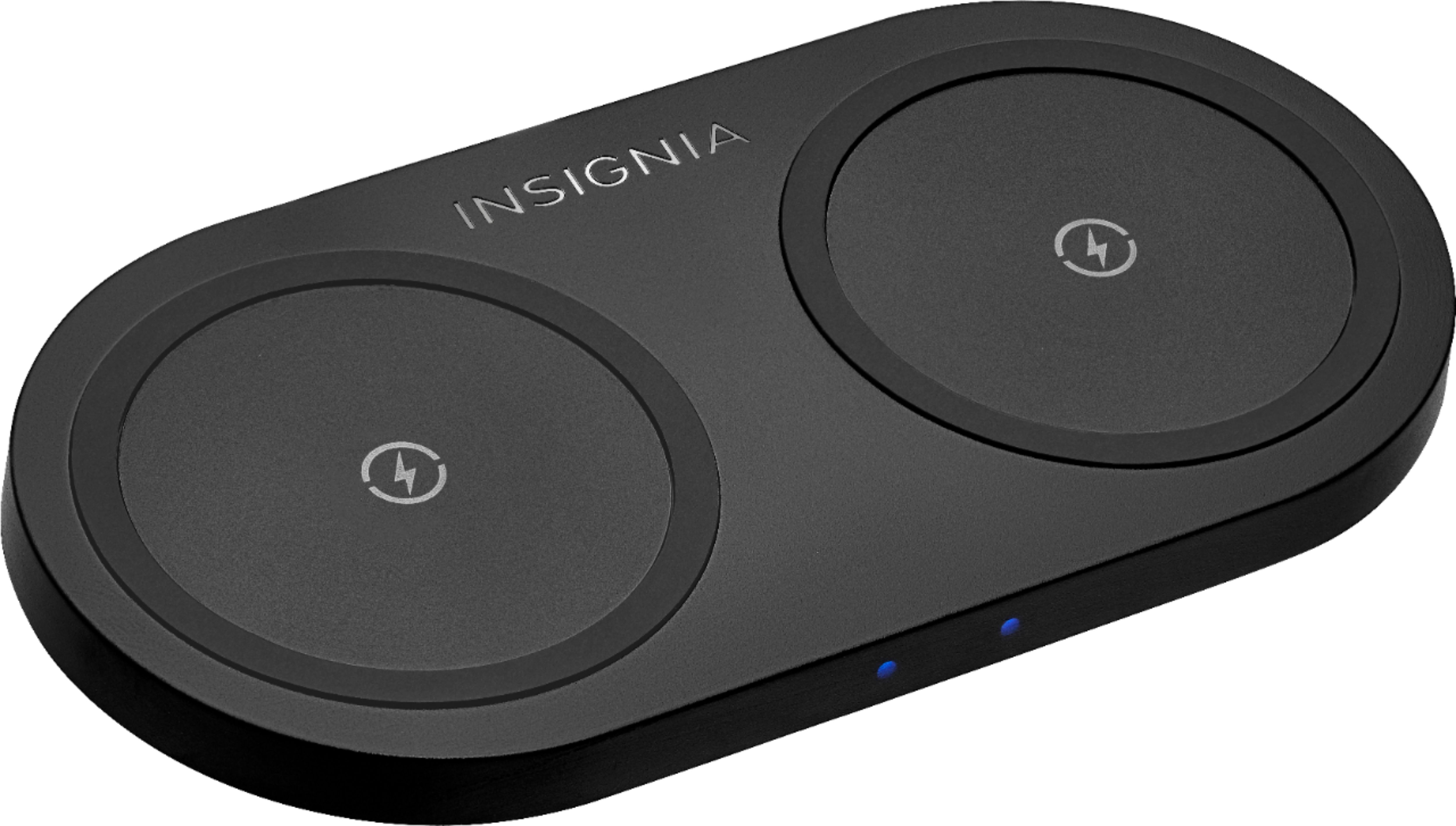 Insignia W Qi Certified Dual Wireless Charging Pad For Android Iphone Black Ns Mwpc10k2 Best Buy