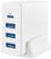 Front Zoom. Insignia™ - 45 W 4' Wall Charger with 4 USB/USB-C Ports - White.
