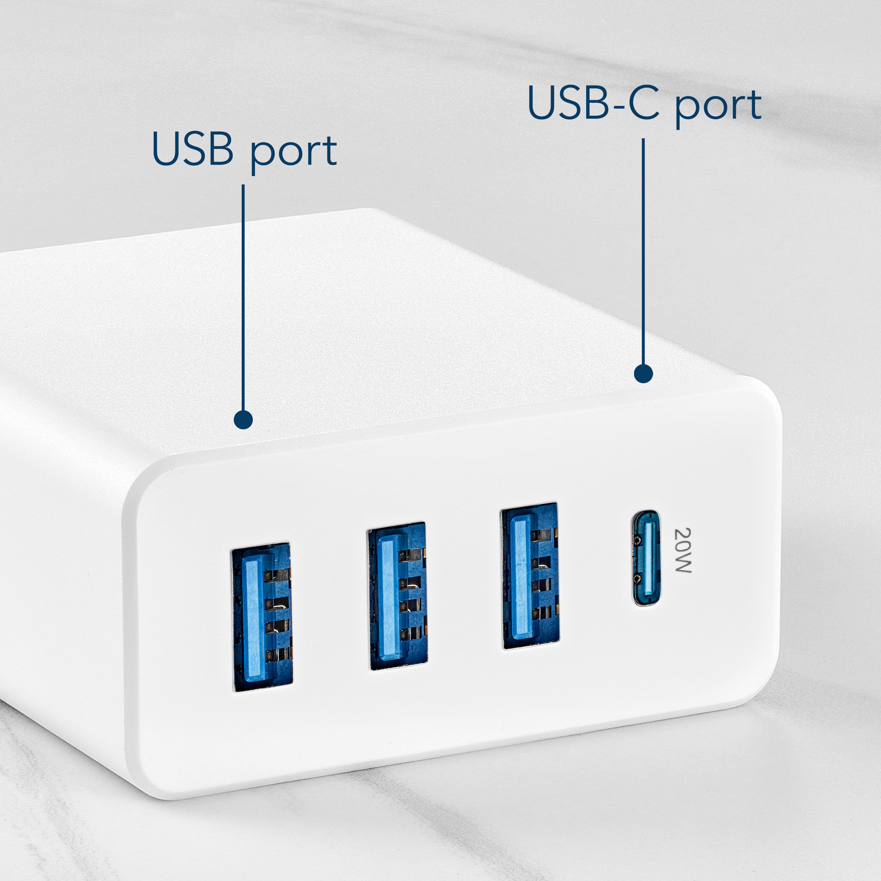 W Wall Charger with USB/USB-C Ports White NS-MPH3A1CW - Best Buy
