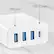 Alt View 14. Insignia™ - 47W 4-Port Wall Charger with 1 USB-C & 3 USB Ports with 4ft Power Cord for iPhone, Samsung Smartphones, Tablets and More - White.