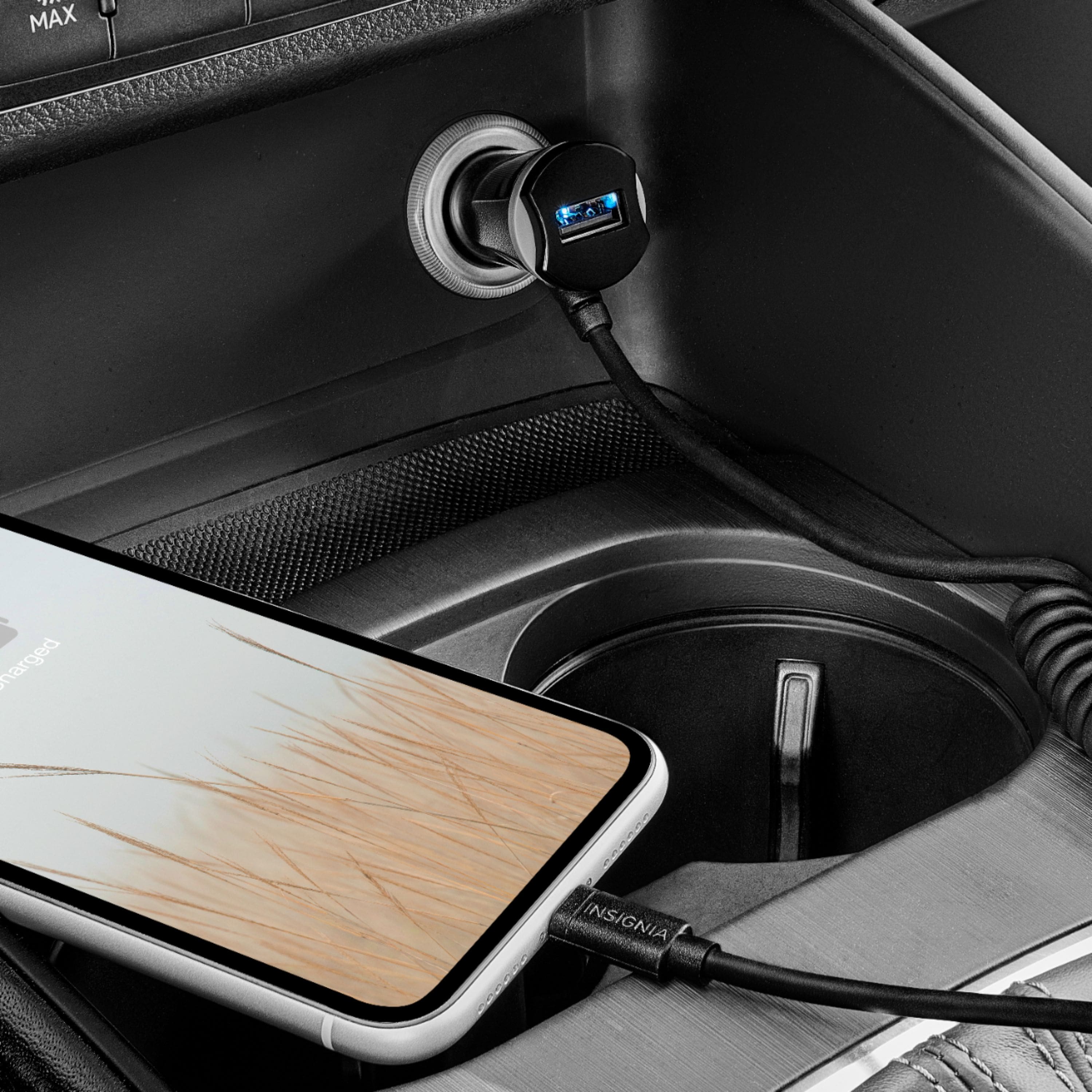 Alt View 17. Insignia™ - 17 W Apple MFi Certified 9' Vehicle Charger for iPhone/iPad/iPod - Black.