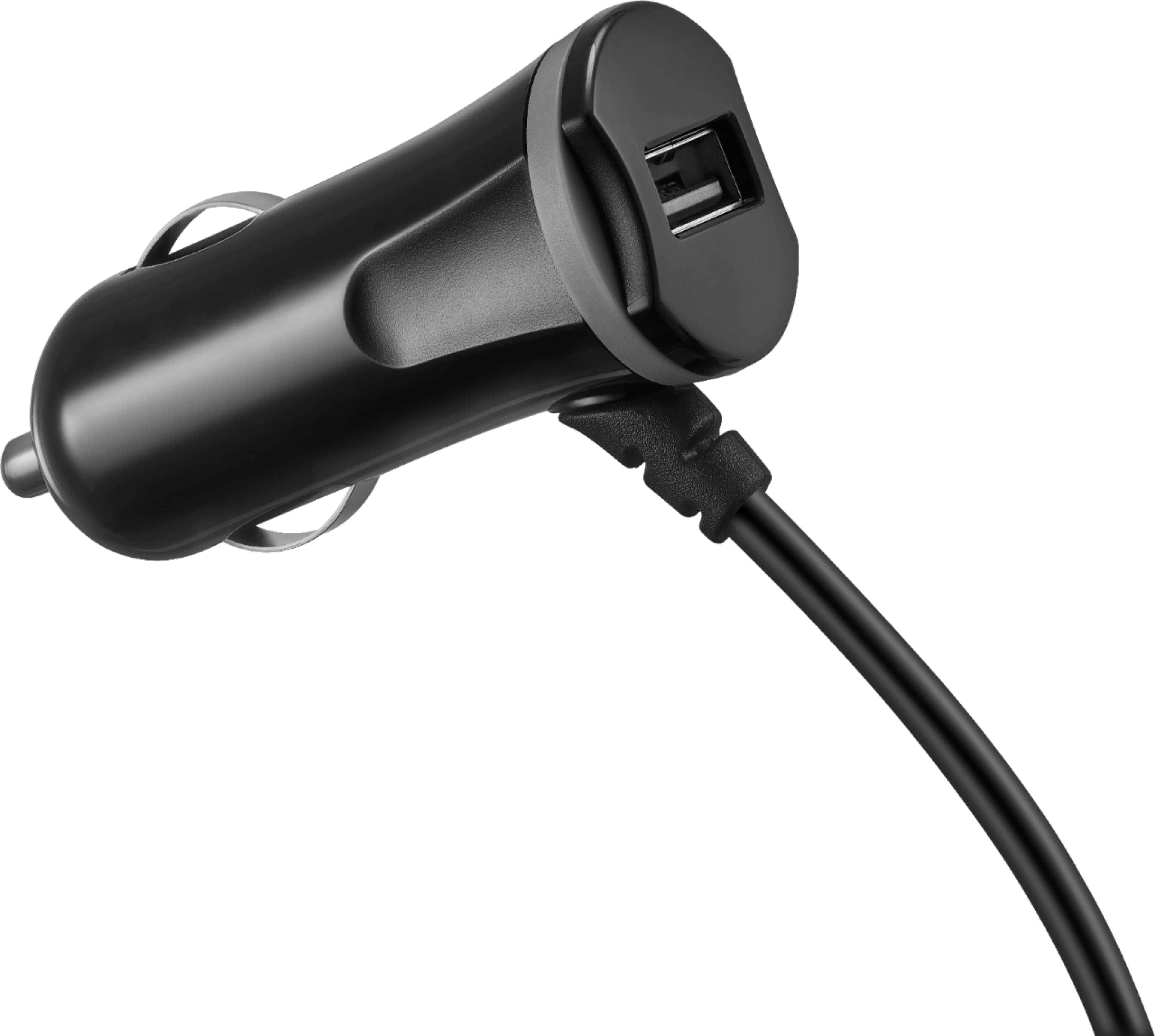 Alt View 1. Insignia™ - 17 W Apple MFi Certified 9' Vehicle Charger for iPhone/iPad/iPod - Black.