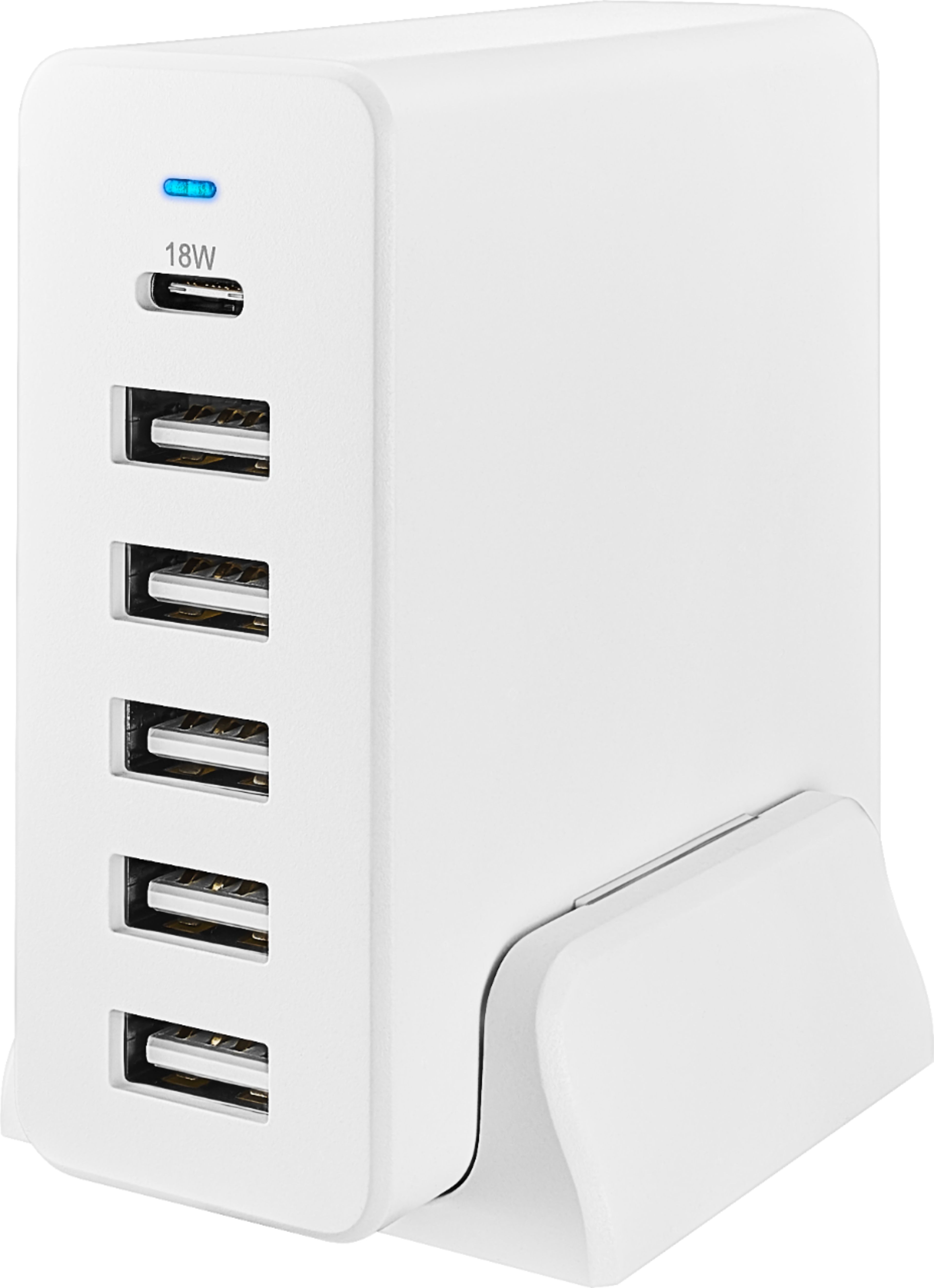 golf arrangere aflivning Insignia™ 58 W 4' Wall Charger with 6 USB/USB-C Ports White NS-MPH5A1CW -  Best Buy