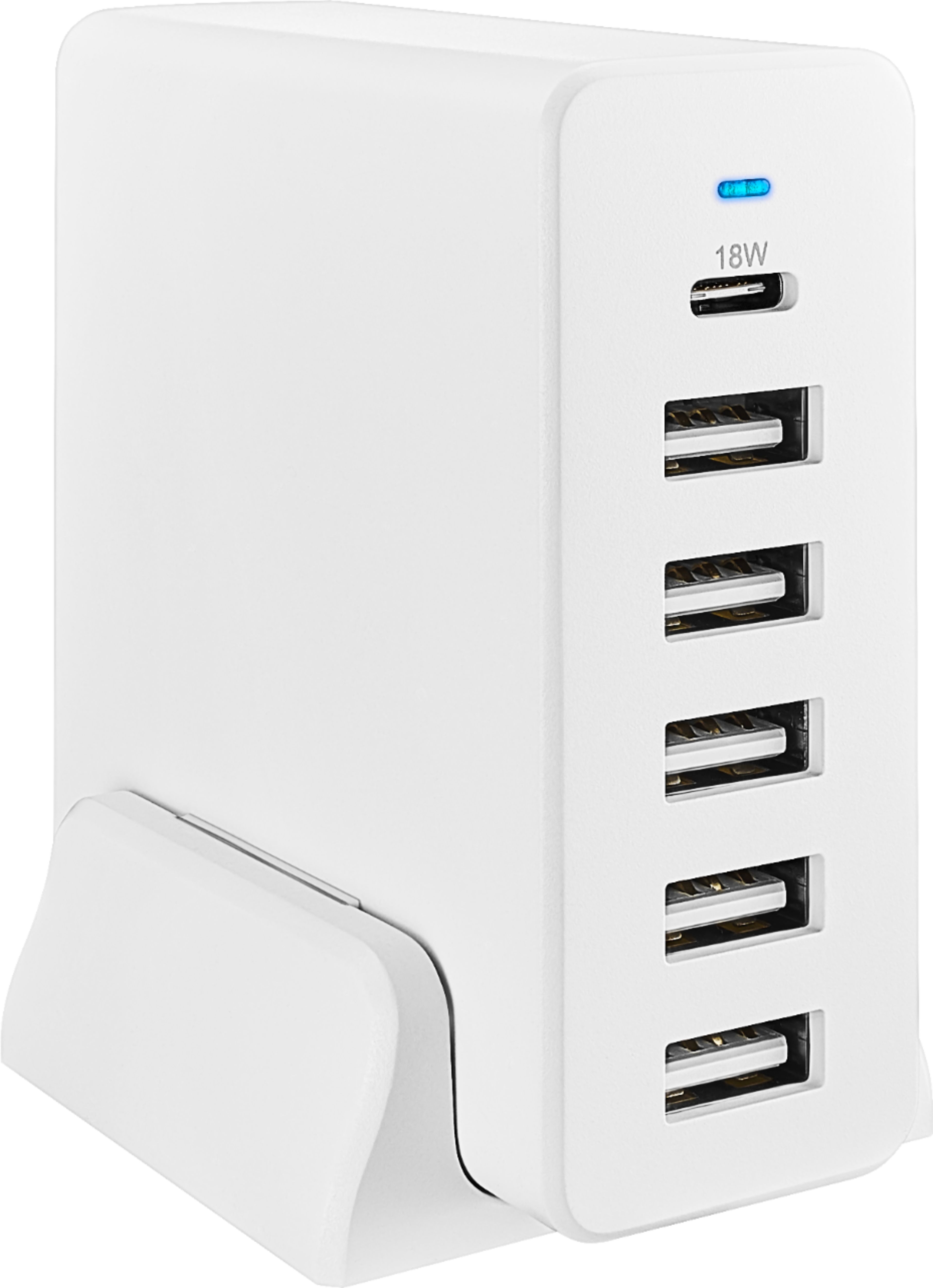 Insignia™ 58 W 4' Wall Charger with 6 USB/USB-C Ports White NS-MPH5A1CW -  Best Buy
