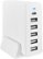 Alt View Zoom 13. Insignia™ - 58 W 4' Wall Charger with 6 USB/USB-C Ports - White.