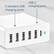 Alt View 19. Insignia™ - 58 W 4' Wall Charger with 6 USB/USB-C Ports - White.