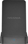 Front Zoom. Insignia™ - 10 W Qi Certified Wireless Charging Phone Stand for Android/iPhone - Black.