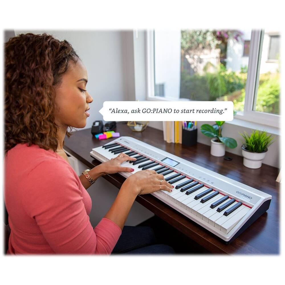 Best Buy Roland Portable Keyboard with 61 VelocitySensitive Keys White GO61PA