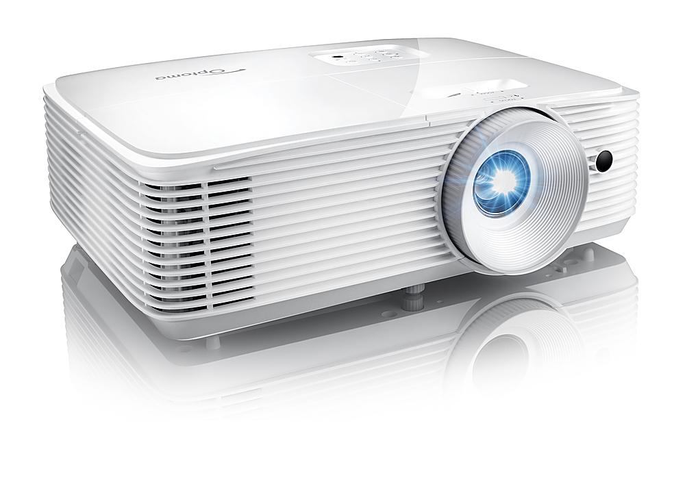 Angle View: Philips NeoPix Prime (NPX540/INT) Video Projector, 720p HD resolution, Wi-Fi, Bluetooth, 120" Display - Gray