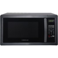 Farberware - Classic 1.1 Cu. Ft. Countertop Microwave Oven - Black Stainless Steel - Front_Zoom