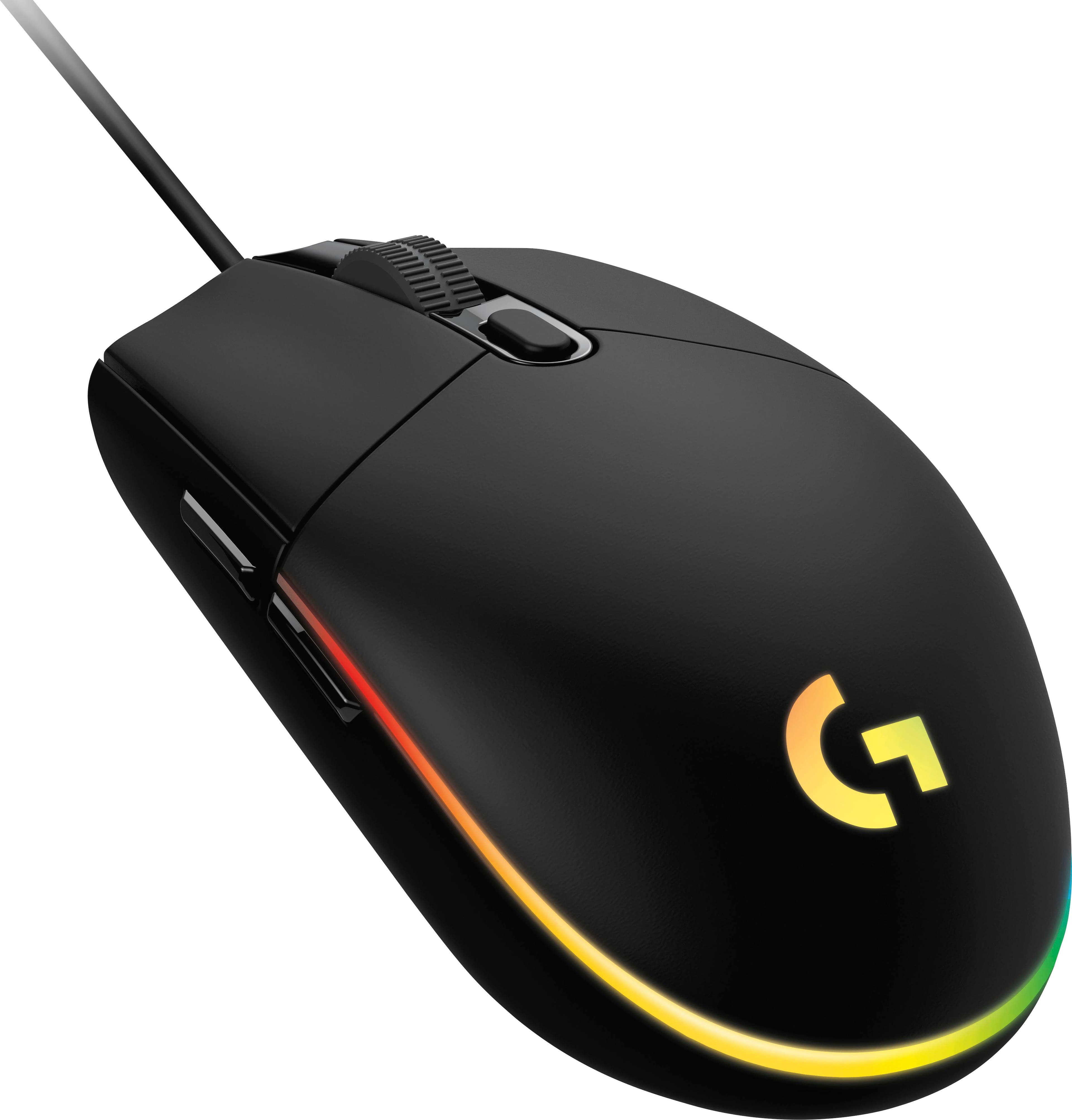 Logitech G203 LIGHTSYNC Wired Optical Gaming Mouse with 8,000 sensor Black 910-005790 - Best Buy