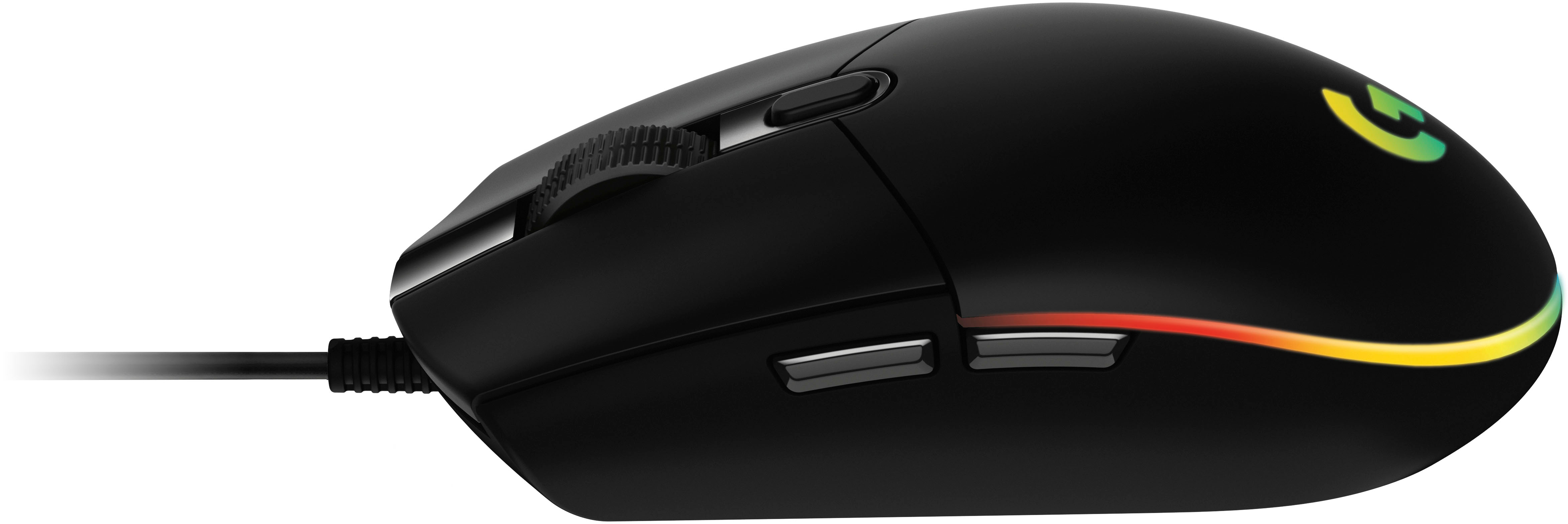Logitech - G203 LIGHTSYNC Wired Optical Gaming Mouse with 8,000 DPI sensor  - Black