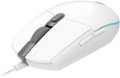 Alt View Zoom 11. Logitech - G203 LIGHTSYNC Wired Optical Gaming Mouse with 8,000 DPI sensor - White.
