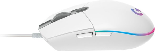 Logitech - G203 LIGHTSYNC Wired Optical Gaming Mouse with 8,000 DPI sensor - White_1