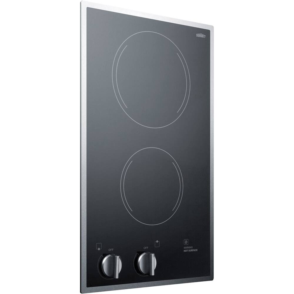 Alt View 12. Summit Appliance - 12" Built-In Electric Cooktop with 2 Burners and Residual Heat Indicator.