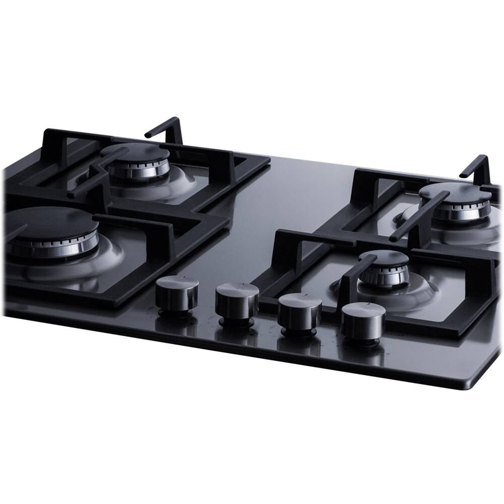 Alt View 11. Summit Appliance - 24" Built-In Gas Cooktop with 4 Burners.