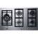 Alt View 13. Summit Appliance - 34" Built-In Gas Cooktop with 5 Burners - Stainless Steel.