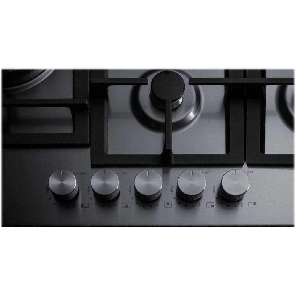Alt View 12. Summit Appliance - 30" Built-In Gas Cooktop with 5 Burners - Stainless Steel.
