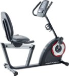 Front Zoom. ProForm - 460 R Exercise Bike - Silver/BlackRed.