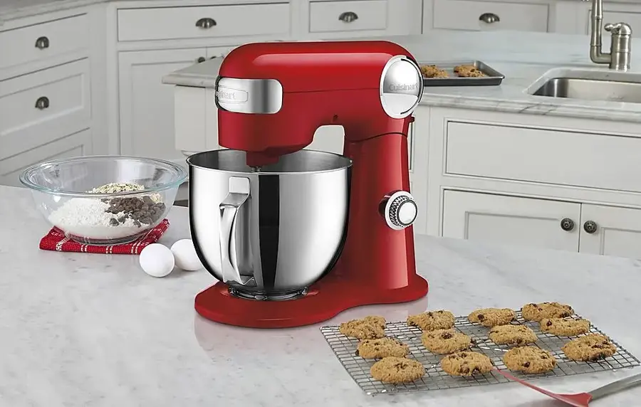 Alt View 17. Cuisinart - Precision Master 5.5 Quart Stand Mixer - Red.