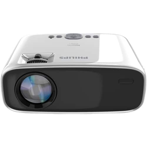 Philips - NeoPix Easy+ LCD Mini Projector - Black/Silver