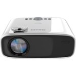 Front. Philips - NeoPix Easy+ LCD Mini Projector - Black/Silver.