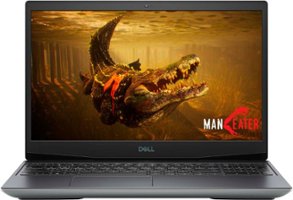 Dell - G5 15.6" FHD Gaming Laptop - AMD Ryzen 5 - 8GB Memory - AMD Radeon RX 5600M - 256GB Solid State Drive - grey - Front_Zoom