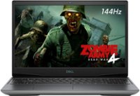 Front Zoom. Dell - G5 15.6" Gaming Laptop - AMD Ryzen 7 - 8GB Memory - AMD Radeon RX 5600M - 512GB Solid State Drive - grey.