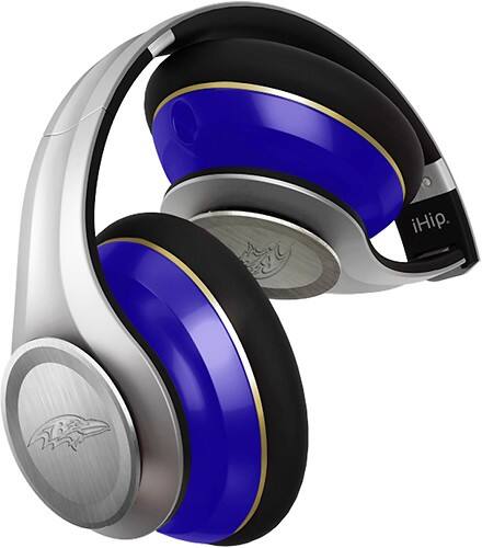 Angle Standard. Zeikos - Elite Baltimore Ravens Over-the-Ear Headphones.