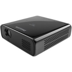 Philips PicoPix Max (PPX620/INT) Mini Home Theatre Projector, Full HD, Android, USB-C, Wi-Fi, Bluetooth, 120" display - Ceramic Black - Front_Zoom