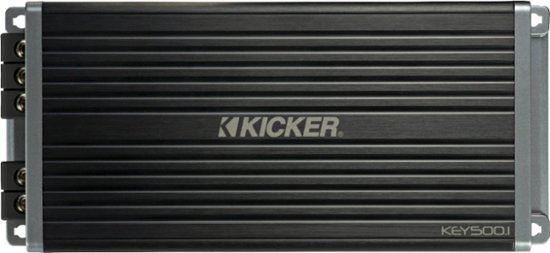 Front Zoom. KICKER - KEY 500W Mono Amplifier with Variable Crossovers - Black.