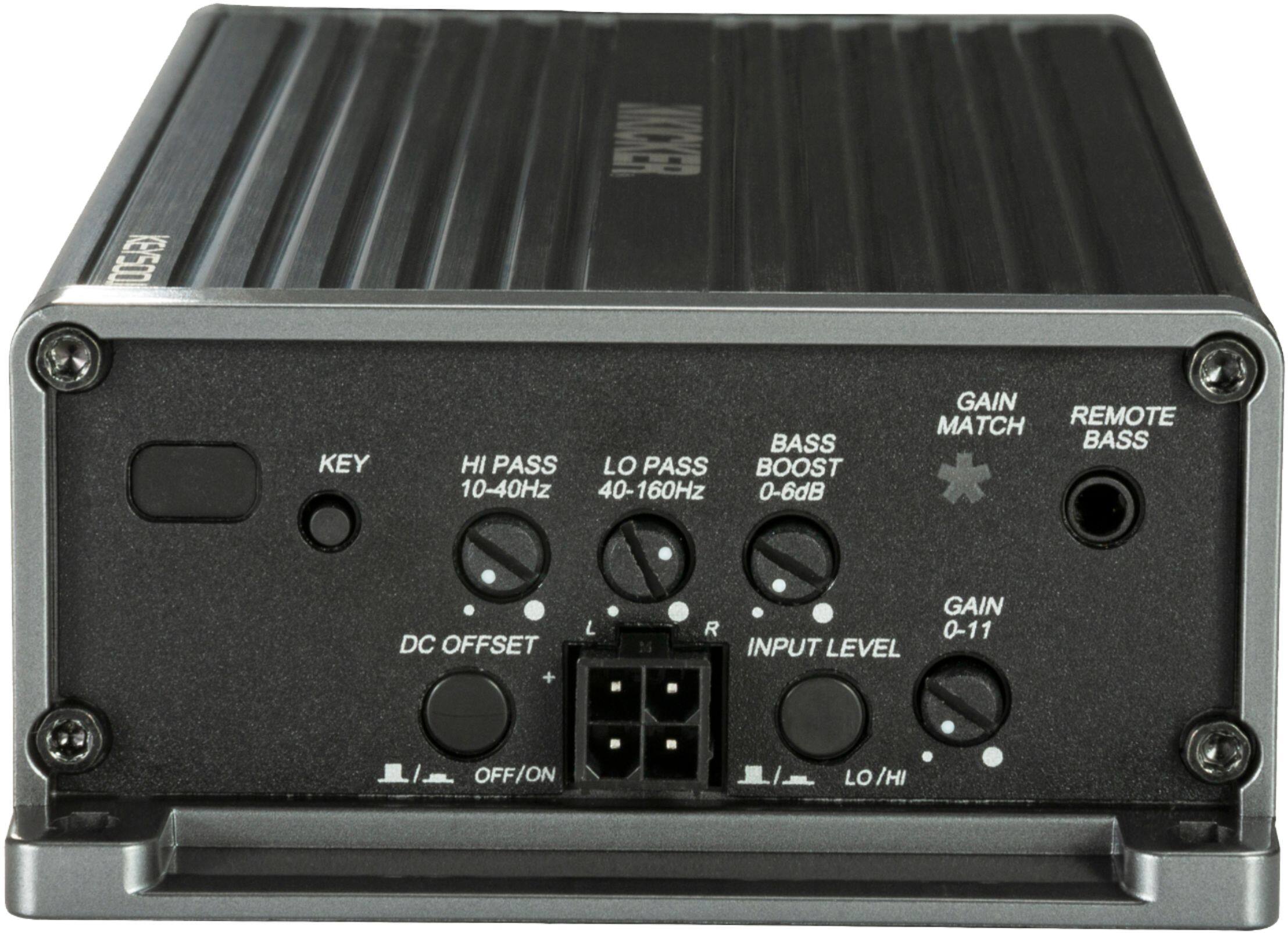 Alt View 12. KICKER - KEY 500W Mono Amplifier with Variable Crossovers - Black.