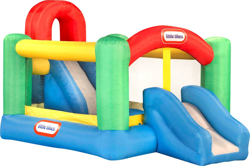 Angle View: Little Tikes Fun Slide 'n Bounce Inflatable Bouncer