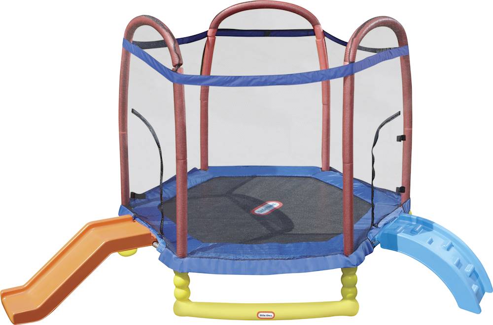 little tikes trampoline and slide