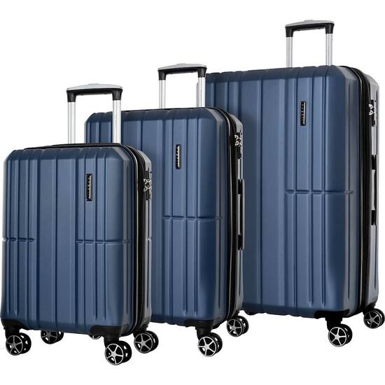 Bugatti Lyon Spinner Suitcase Set 3 Piece Stellar Blue Hlg4603bu Stellarblue Best Buy